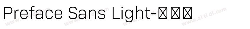 Preface Sans Light字体转换